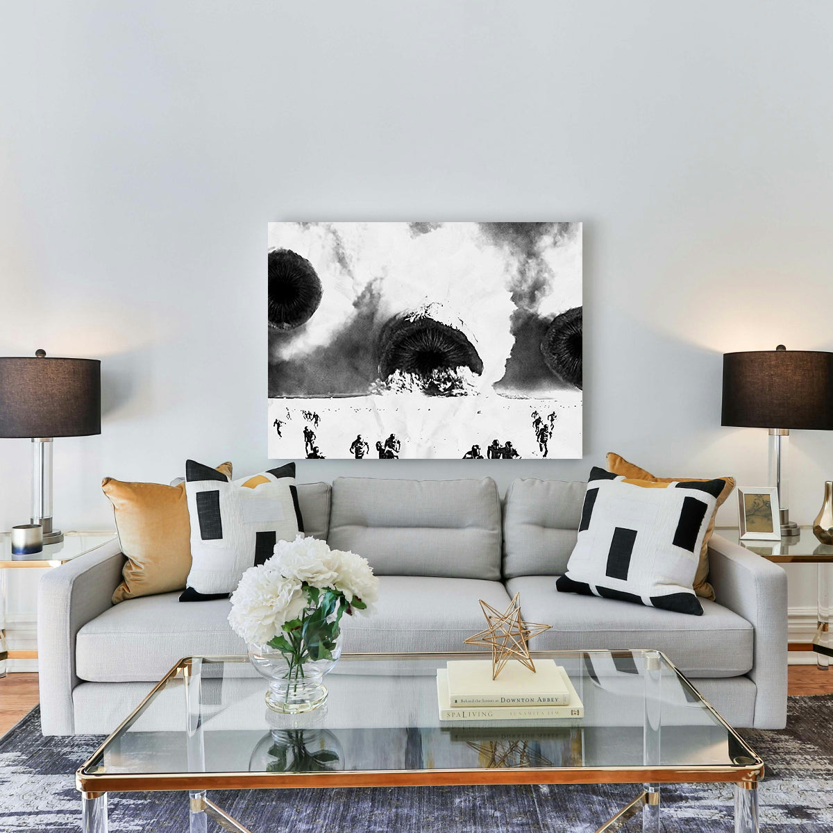 Stunning Dune Grayscale Sandworms Wall Art for Your Home Decor