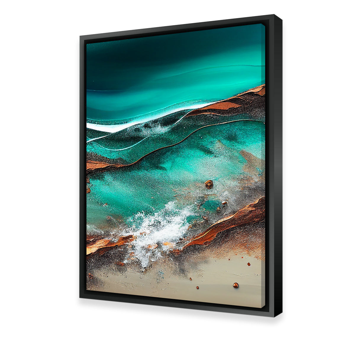 Stunning Coastal Abstract Series 8 Wall Art by Jennifer Hotai