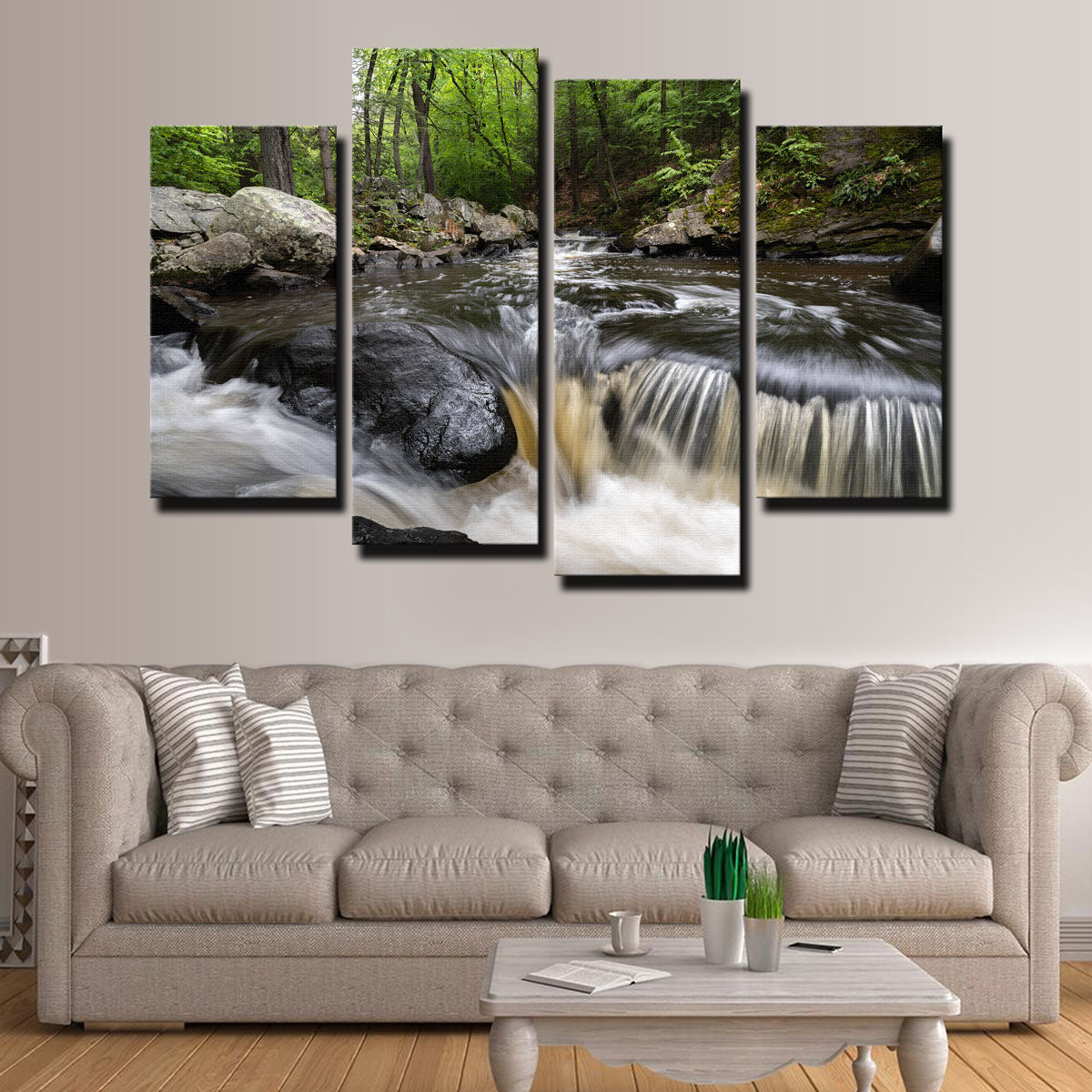 Stunning Summer Black River Wall Art for Home Decor