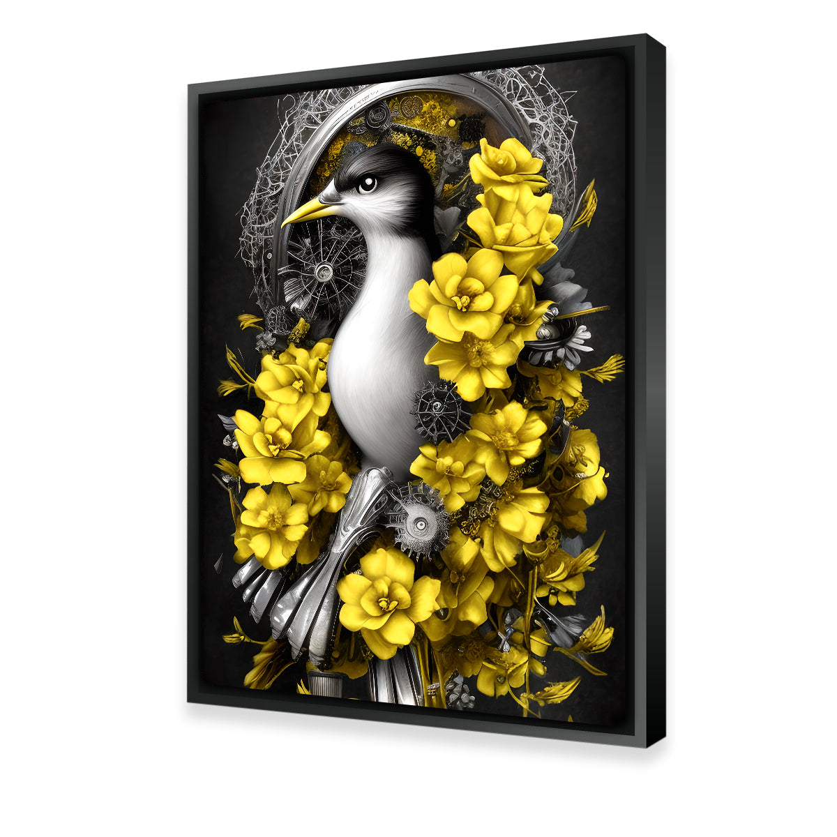 Stunning Steampunk Fantasy Bird Wall Art by Dina Rolle