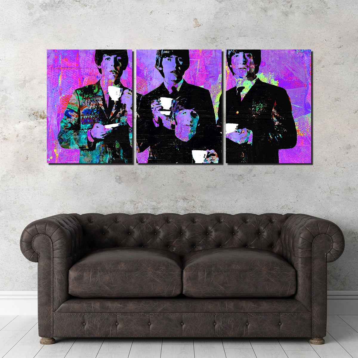The Beatles Tea Time Inspired Wall Art - A Must - Have for Music Lovers