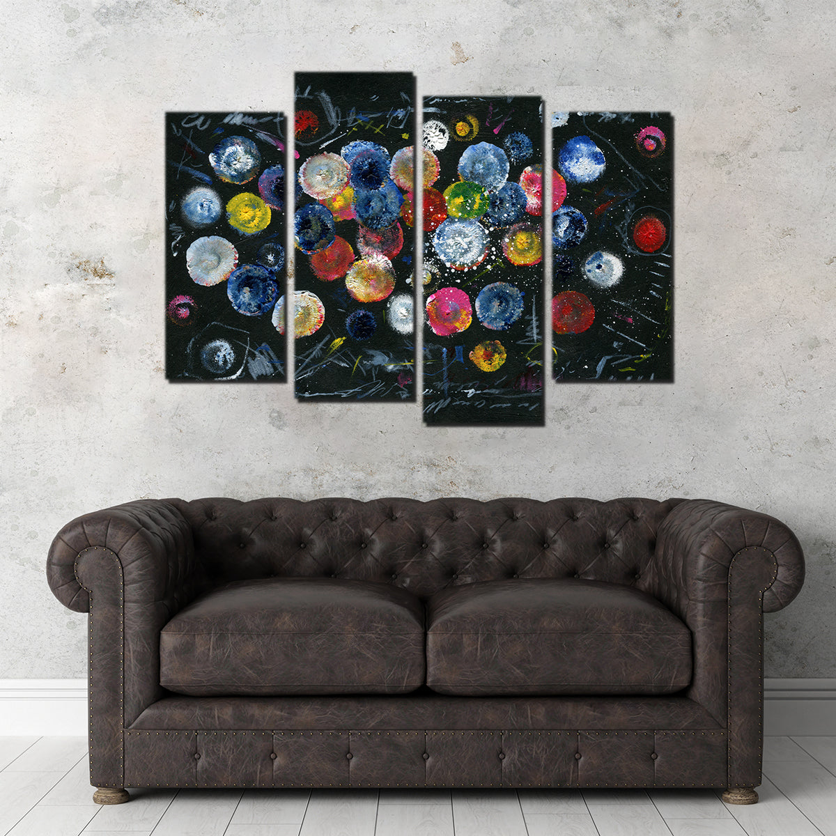 Stunning Circle Black Wall Art by Evgeny Vetrov