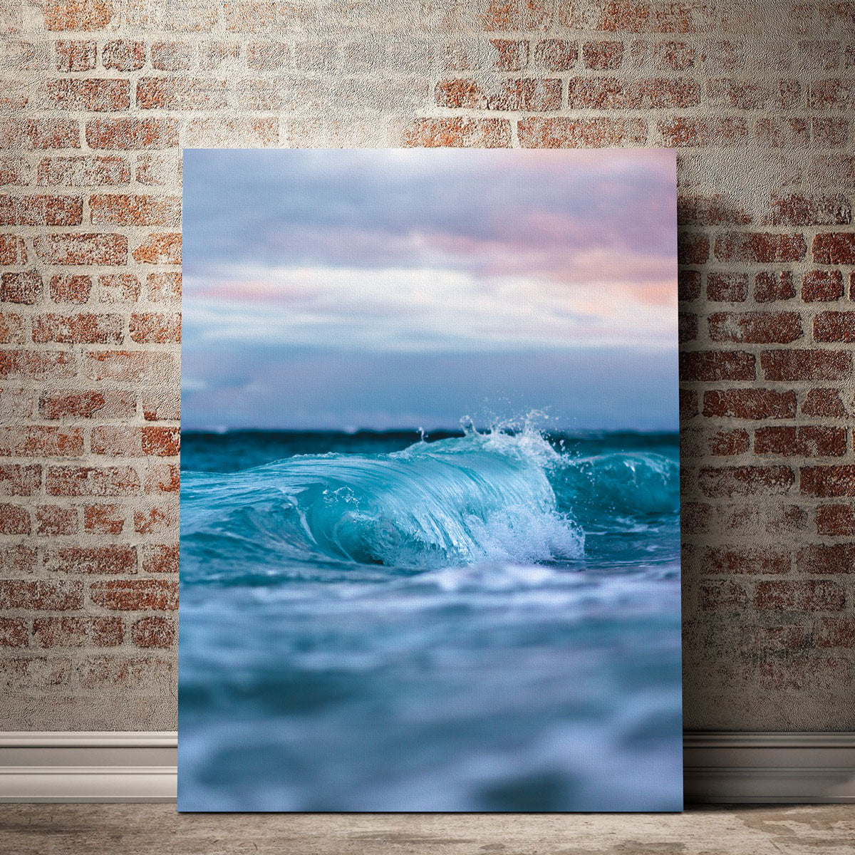 Stunning Blue Waves Wall Art by Lucas Moore