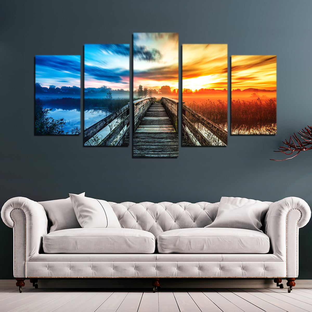 Exquisite Boardwalk Colors Wall Art by George Sorin
