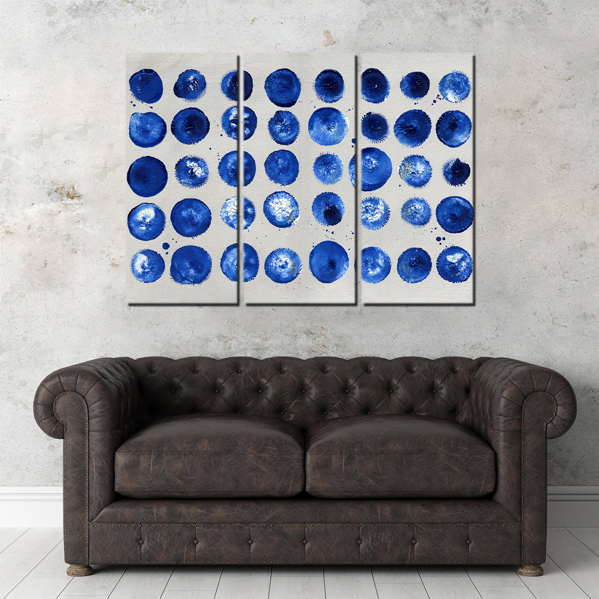 Stunning Blue Circles Wall Art by Evgeny Vetrov
