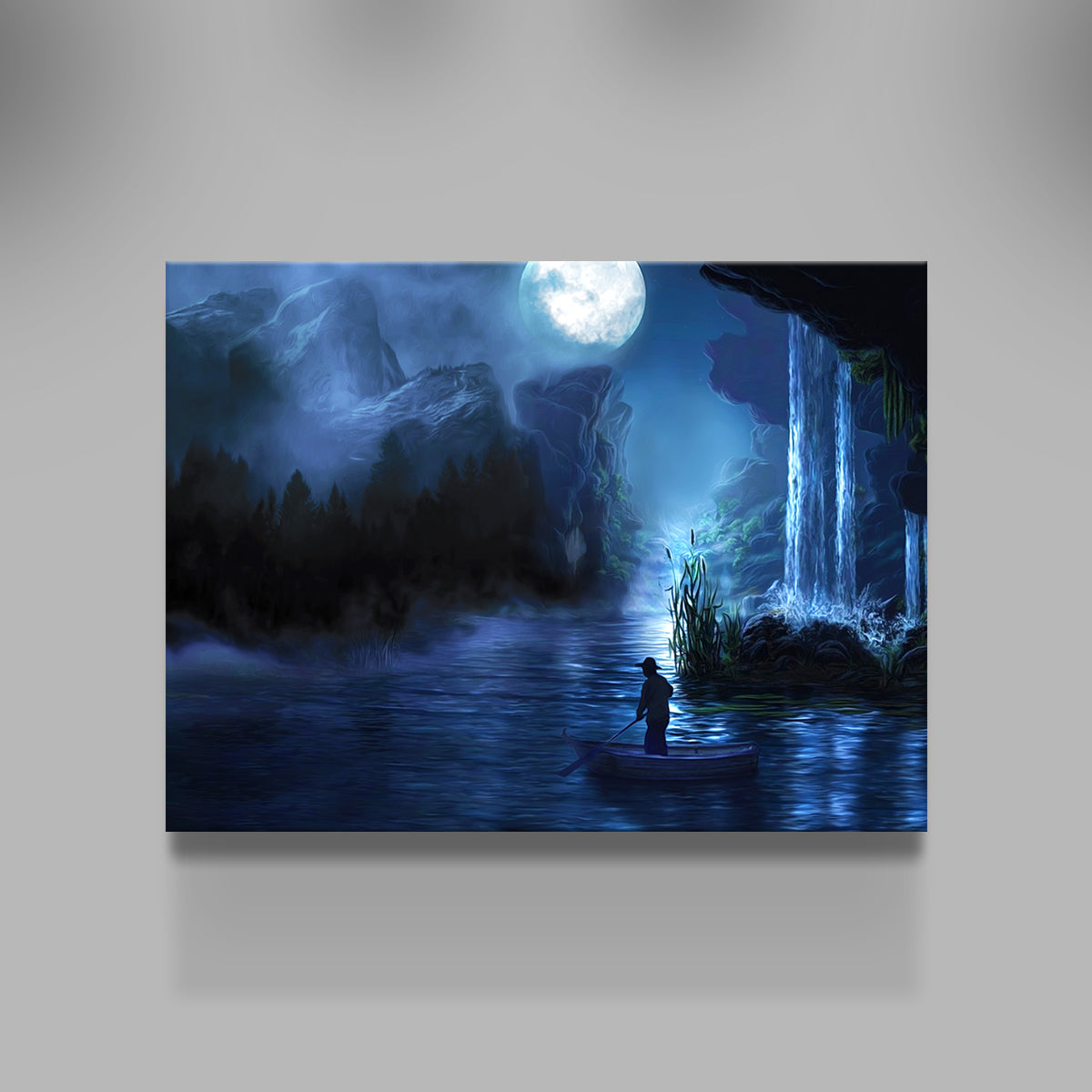 Stunning Paddle at Night Wall Art for Home Decor