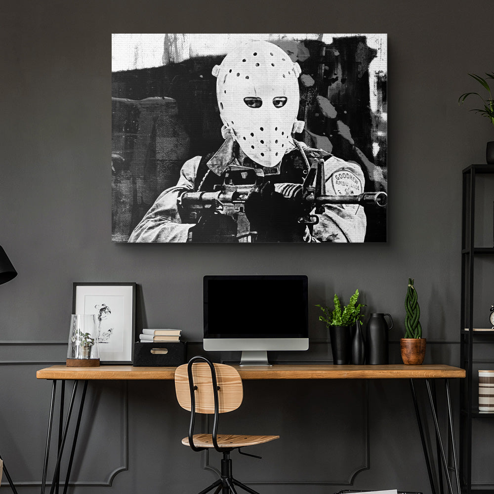 Stunning Heat - The Heist Grayscale Wall Art for Modern Decor