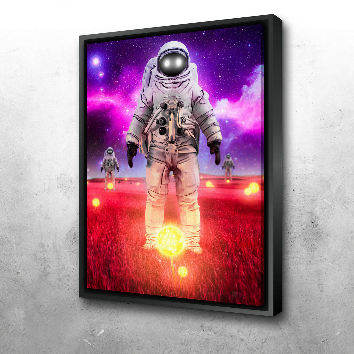 Stunning Space Sunflowers Wall Art for Modern Interiors