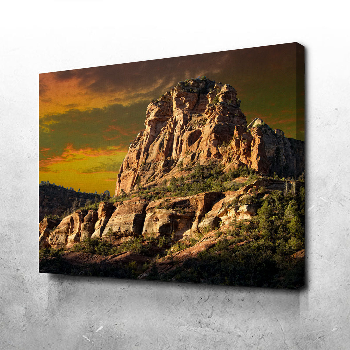 Stunning Red Rock Mountain in Sedona Wall Art for Your Home Decor