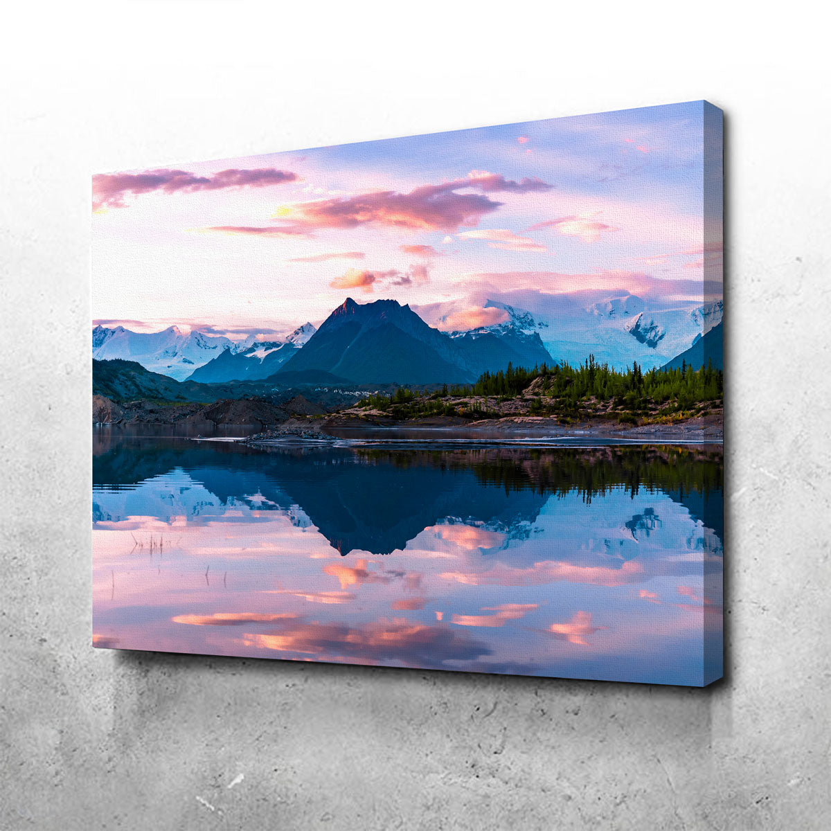 Stunning Glacier Sunset Wall Art by Lucas Moore