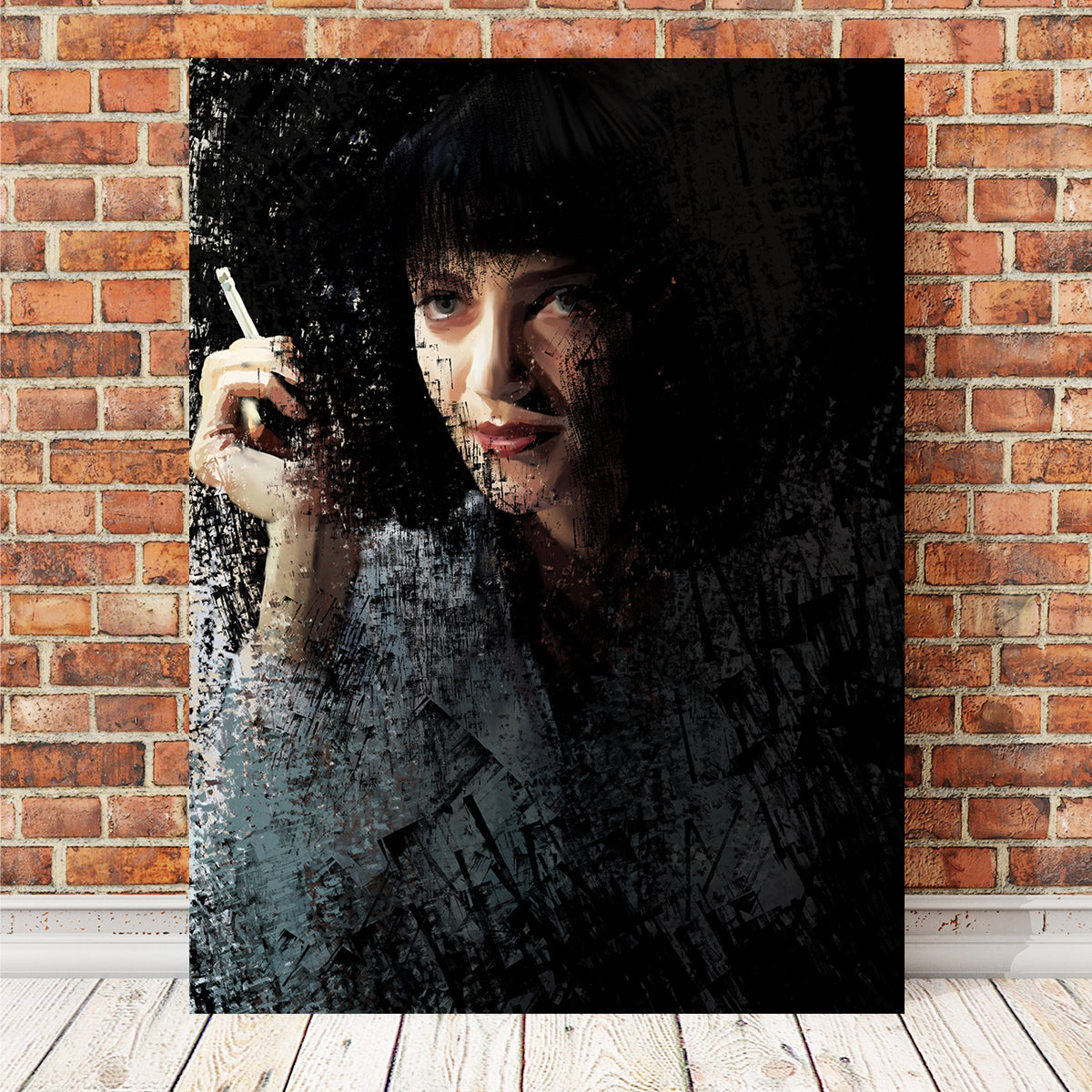 Stunning Scratchy Mia Wall Art by Andy Brackpool