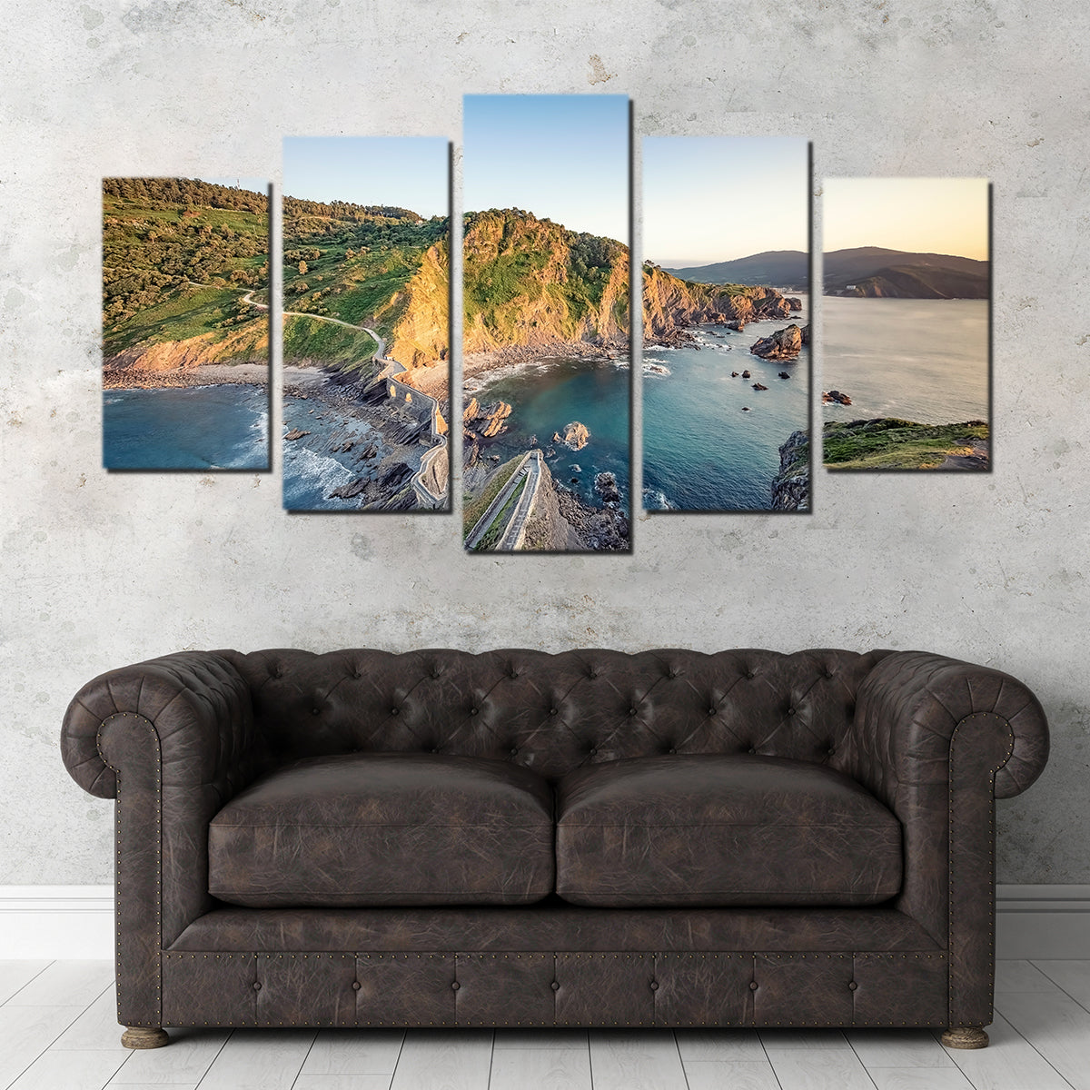 Gaztelugatxe Wall Art by Manjik Pictures - Museum Quality Canvas Print
