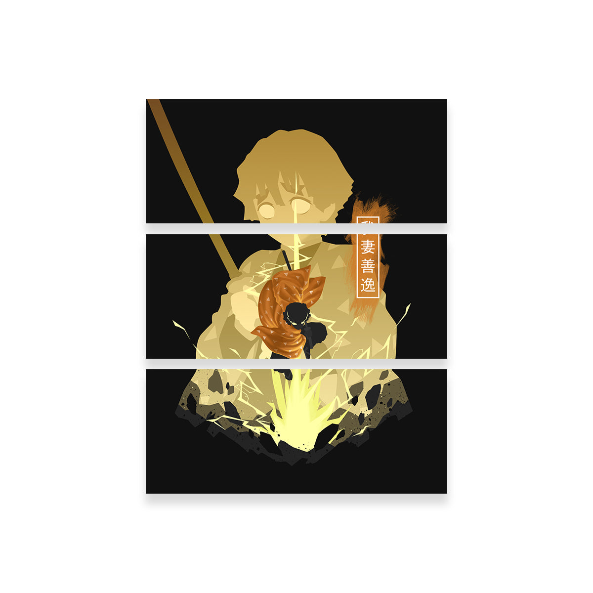 Stunning Zenitsu Wall Art - Ideal for Home Decor