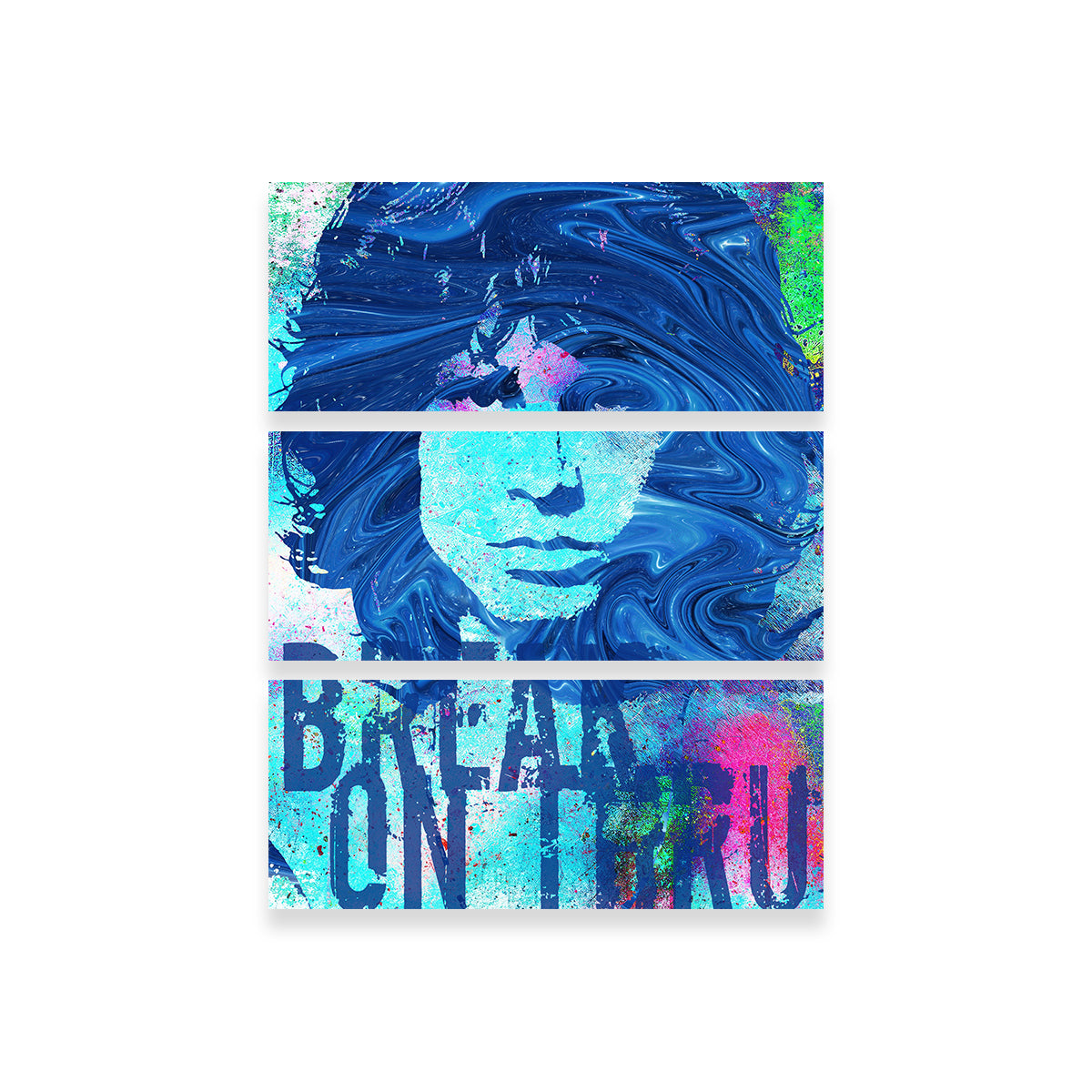 Jim Morrison Break on Thru Wall Art - Stunning Museum-Quality Canvas Print