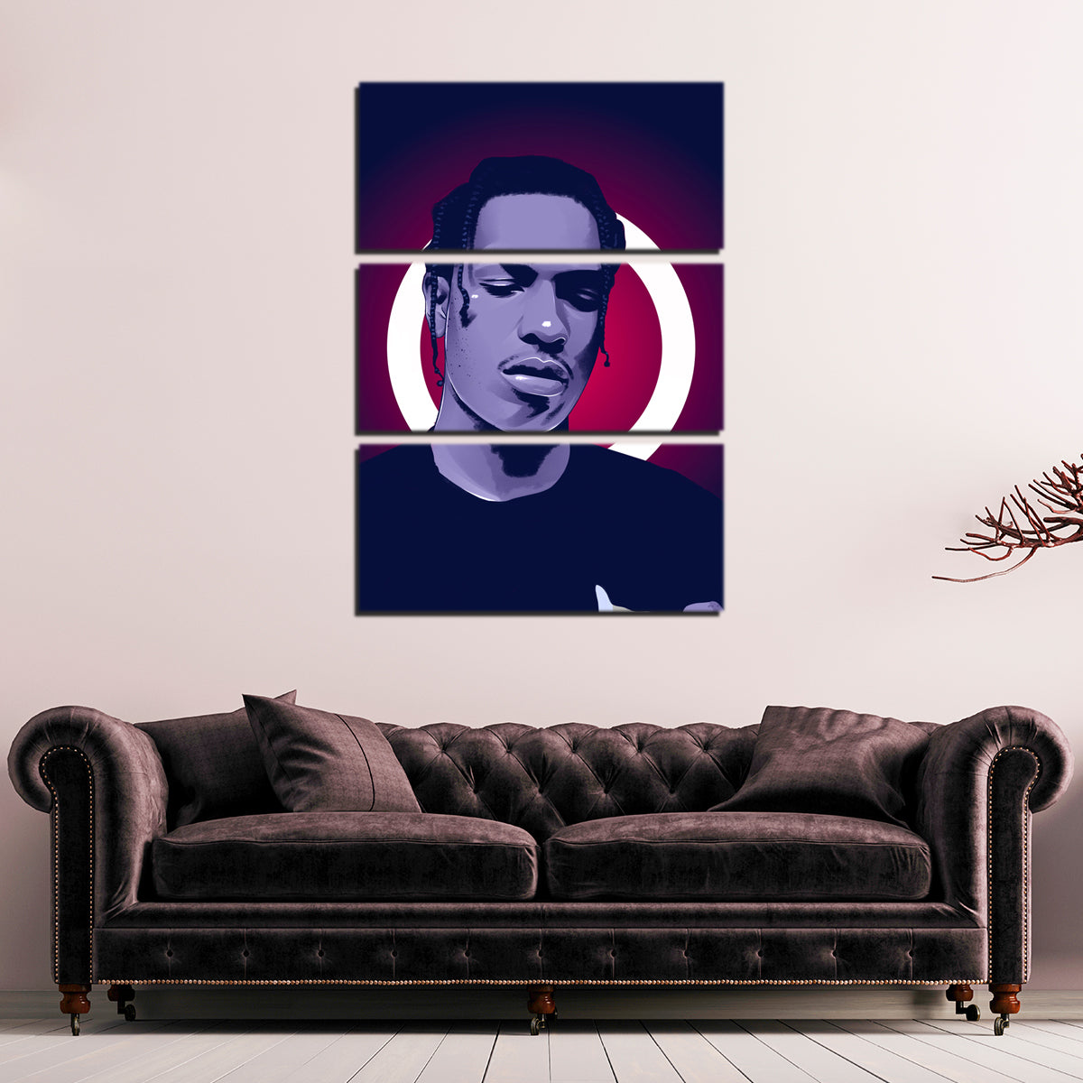A$ap Rocky High - Quality Wall Art by Tovu Yovi