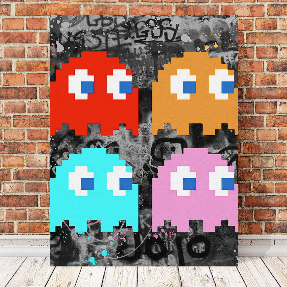 Eye - Catching Pacman Ghosts Wall Art by Stephen Chambers