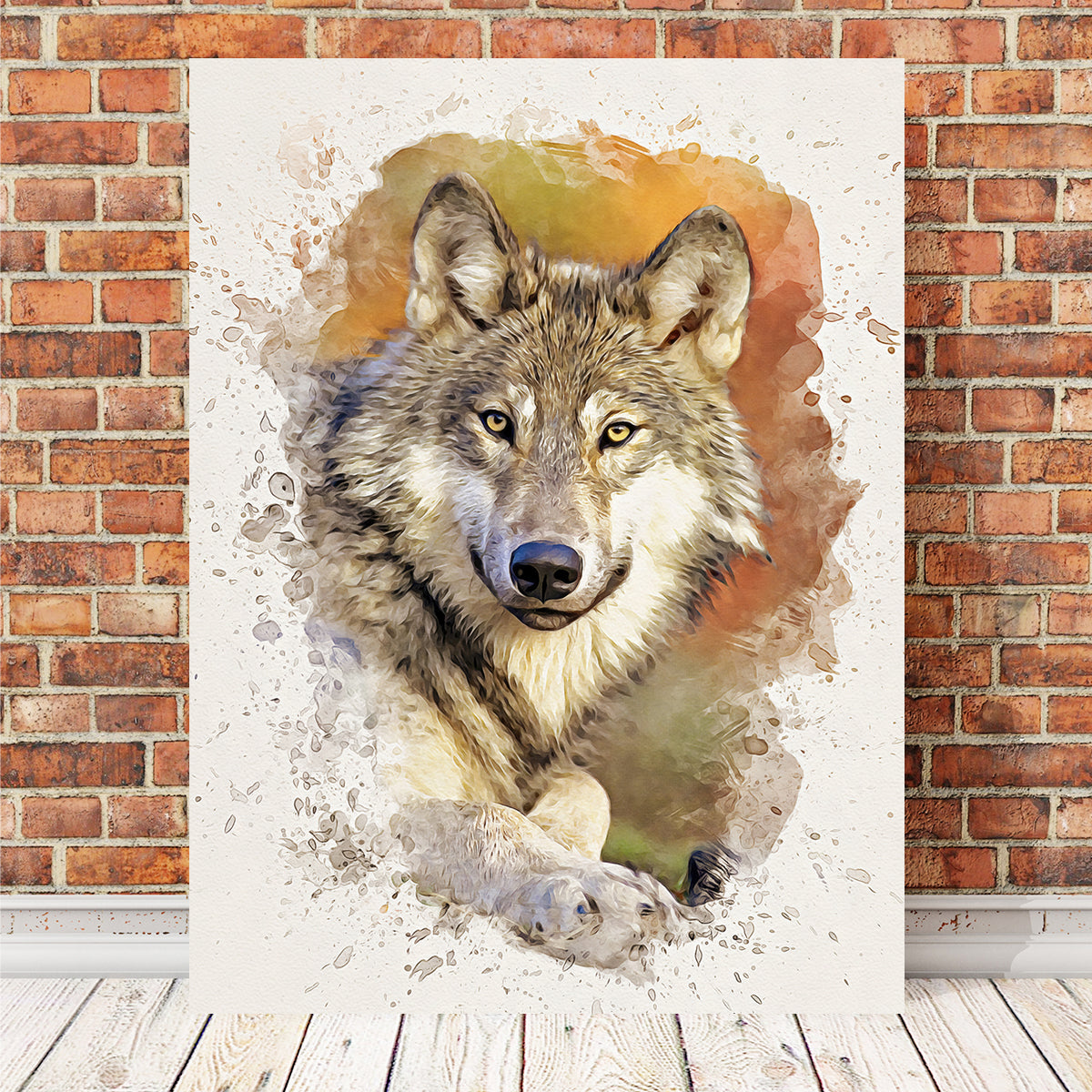 Stunning Gray Wolf 3 Wall Art by Denise Dundon