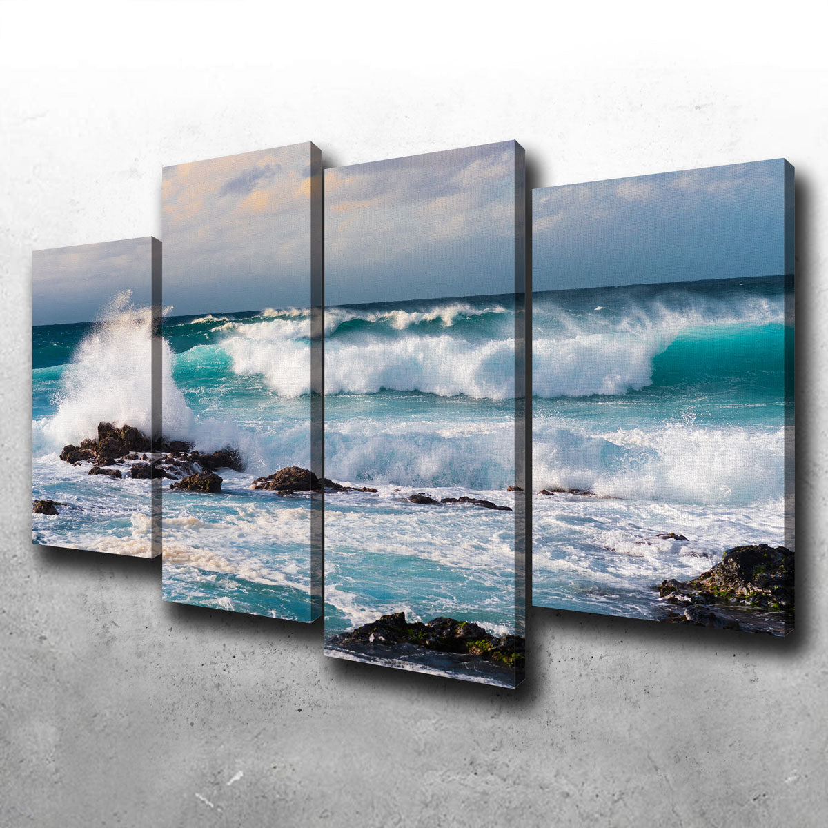 Stunning Blue Crash Wall Art by Lucas Moore