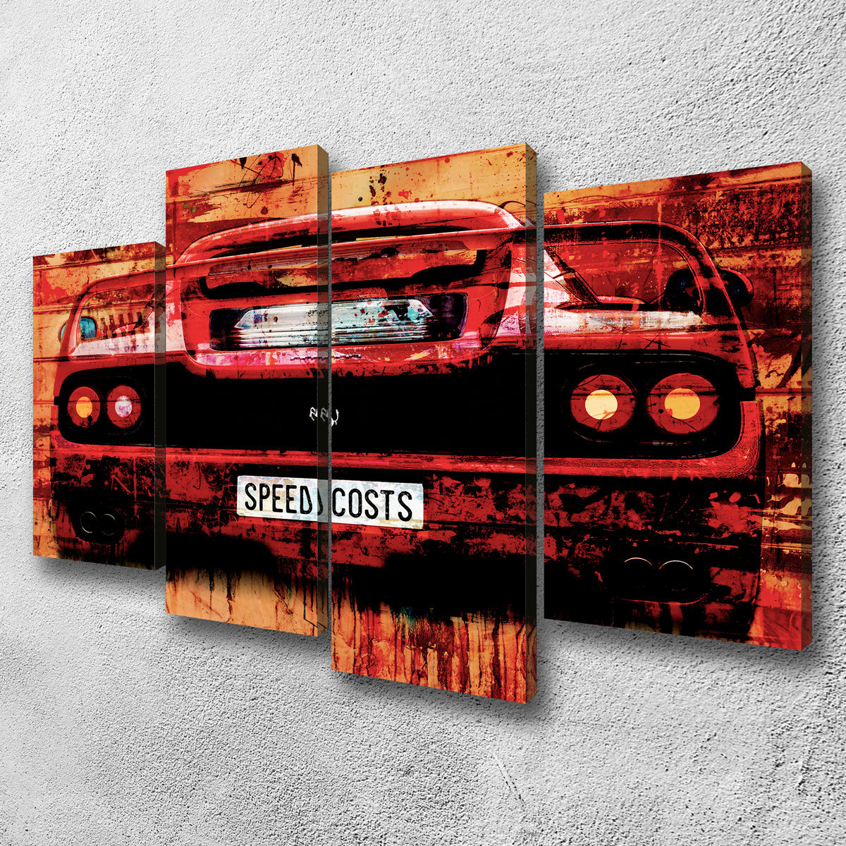 High - Quality Speed Costs Wall Art for Stunning Decor