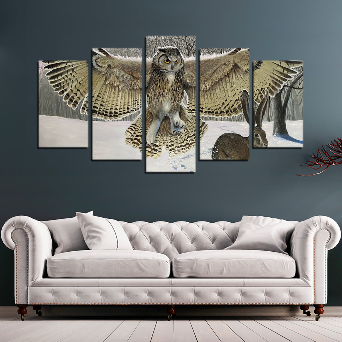 Stunning Owl on the Hunt Wall Art for Your Home Decor