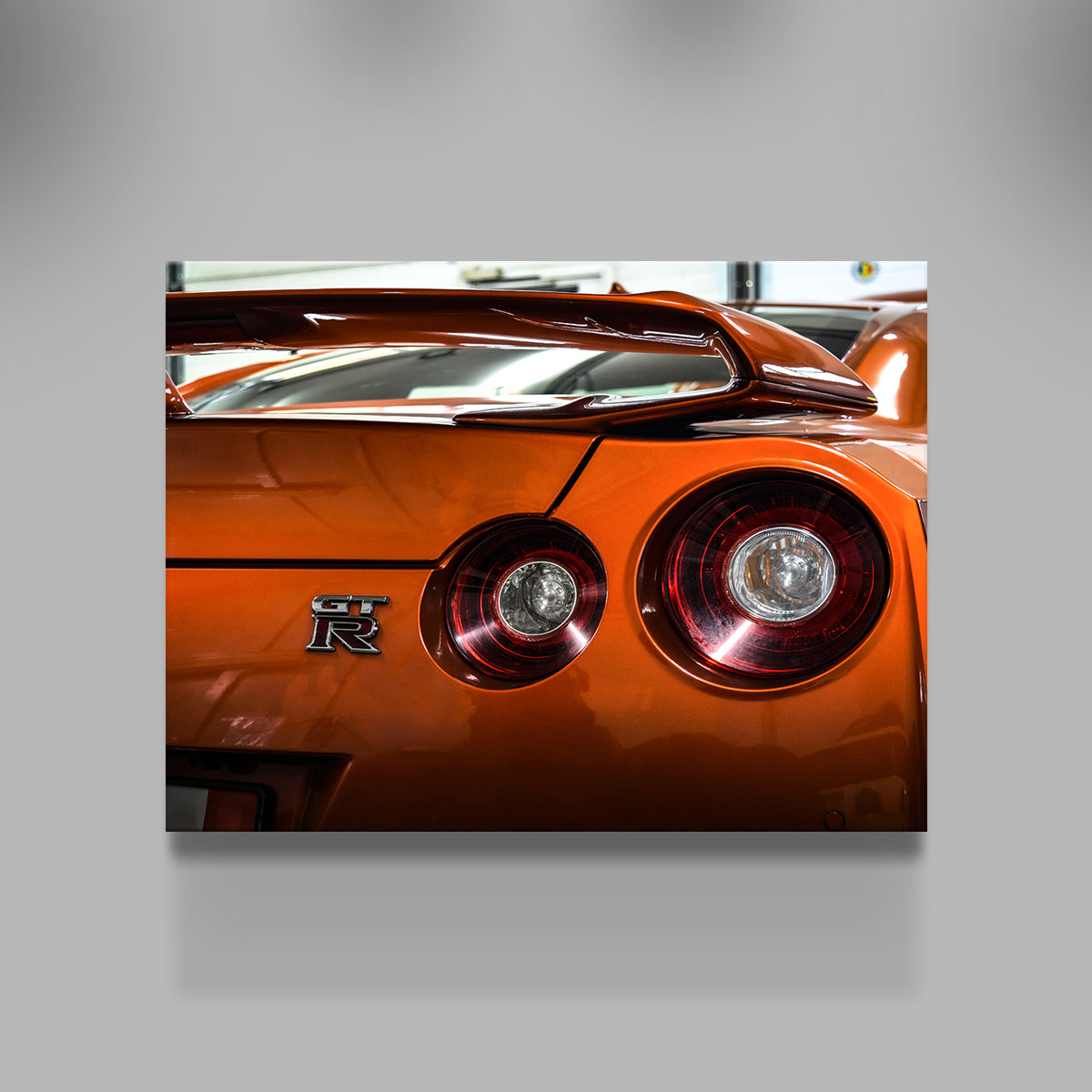 Stunning Orange Nissan GTR 3 Wall Art for Car Enthusiasts