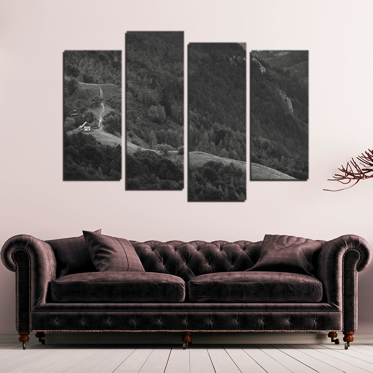 Exquisite Romania Hill Wall Art by George Sorin