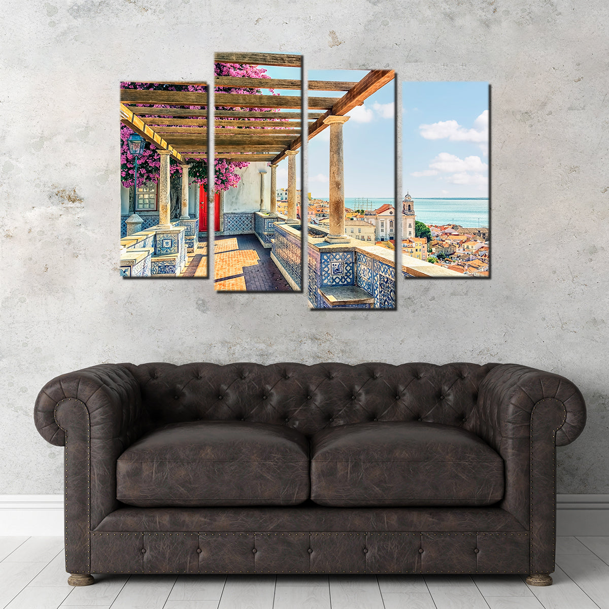Exquisite Lisbon Roofs Wall Art by Manjik Pictures