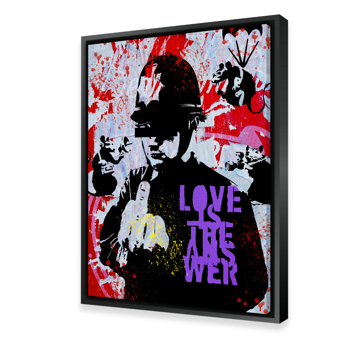 Inspiring 'Love Is the Answer' Wall Art by Stephen Chambers