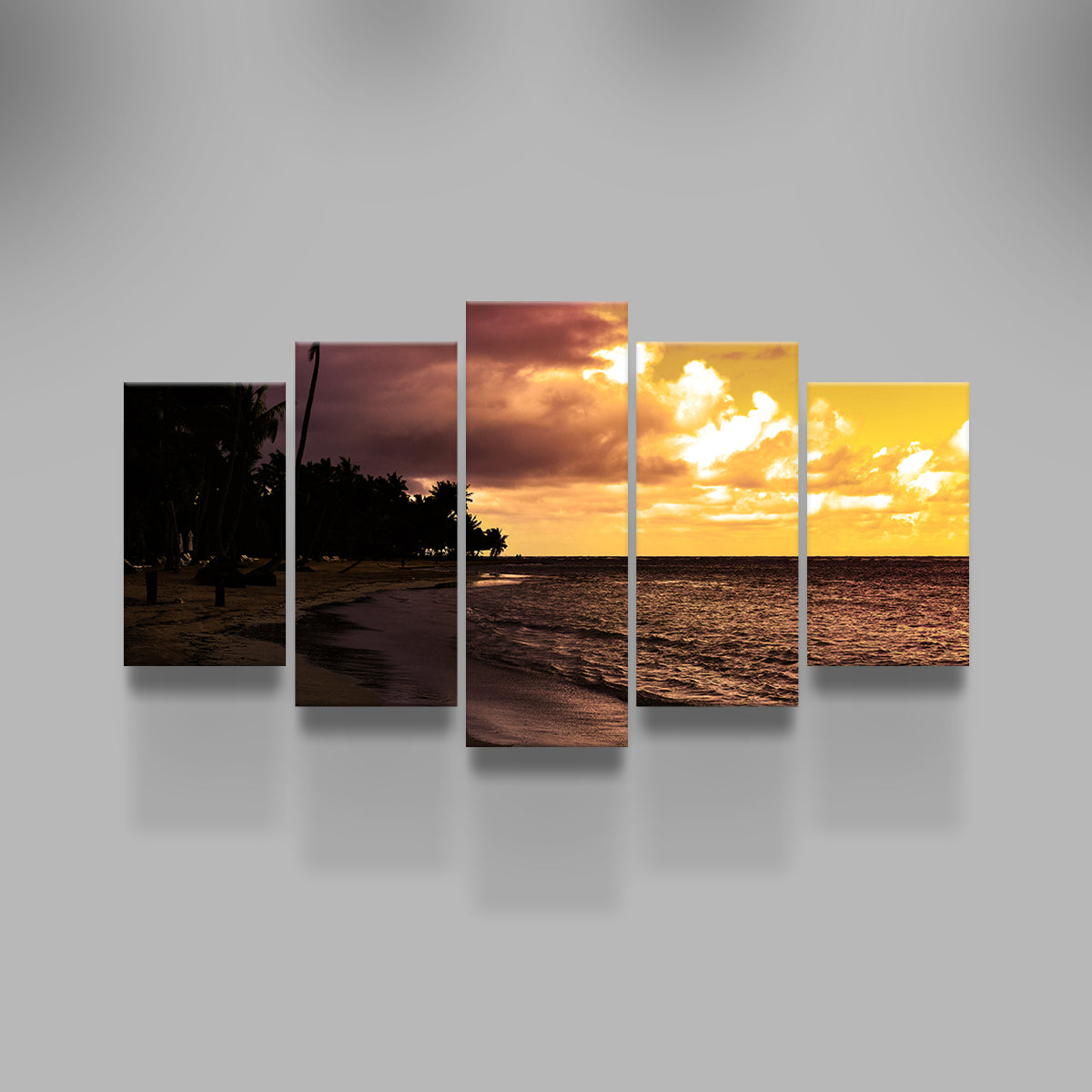 Stunning Dominican Sunset 1 Wall Art by George Sorin