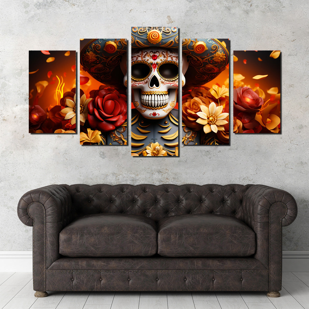 Authentic Day of the Dead Skull Wall Art for Stunning Home Decor