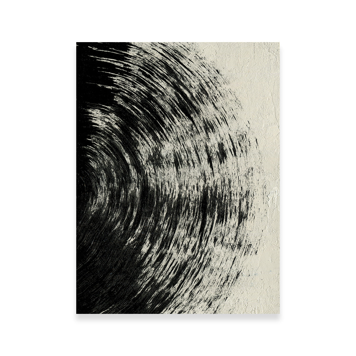 Stunning Black Circle Abstract Wall Art by Evgeny Vetrov