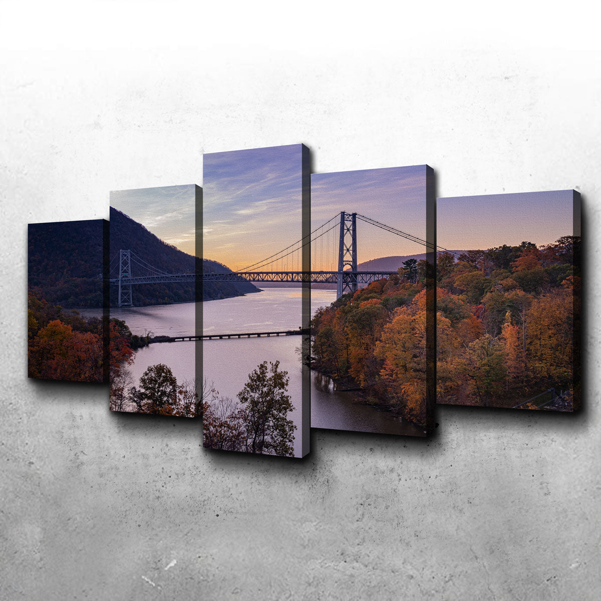 Stunning Purple Heart Bridge Wall Art by Dennis Maida