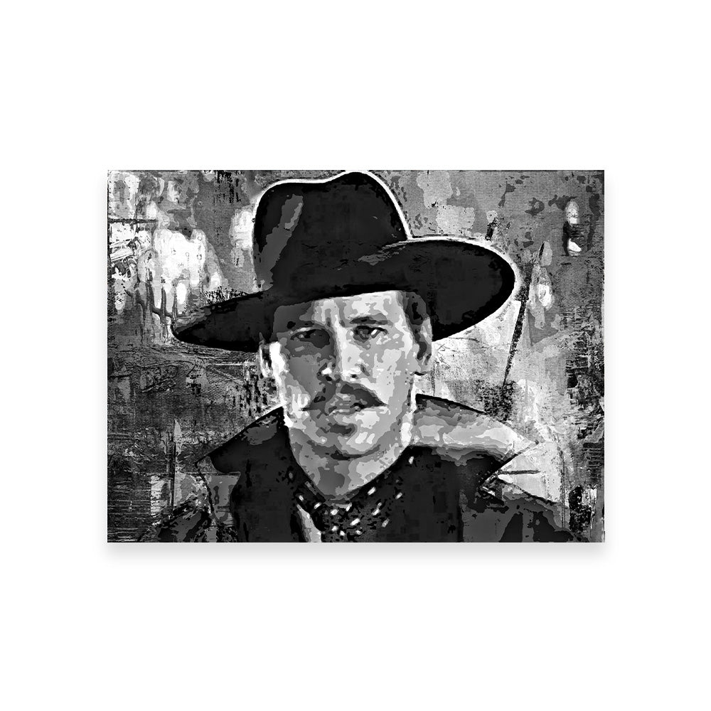 Stunning Doc Holliday Grayscale Wall Art for Home Decor