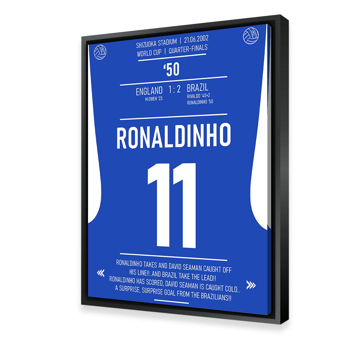 Ronaldinho Brazil - Authentic Artwork by George Sorin