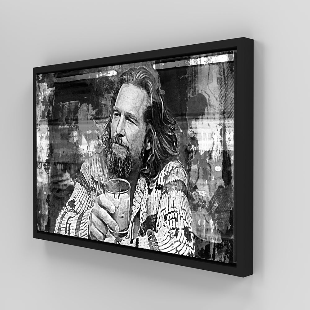 The Dude Grayscale High - Quality Wall Art for Home Decor