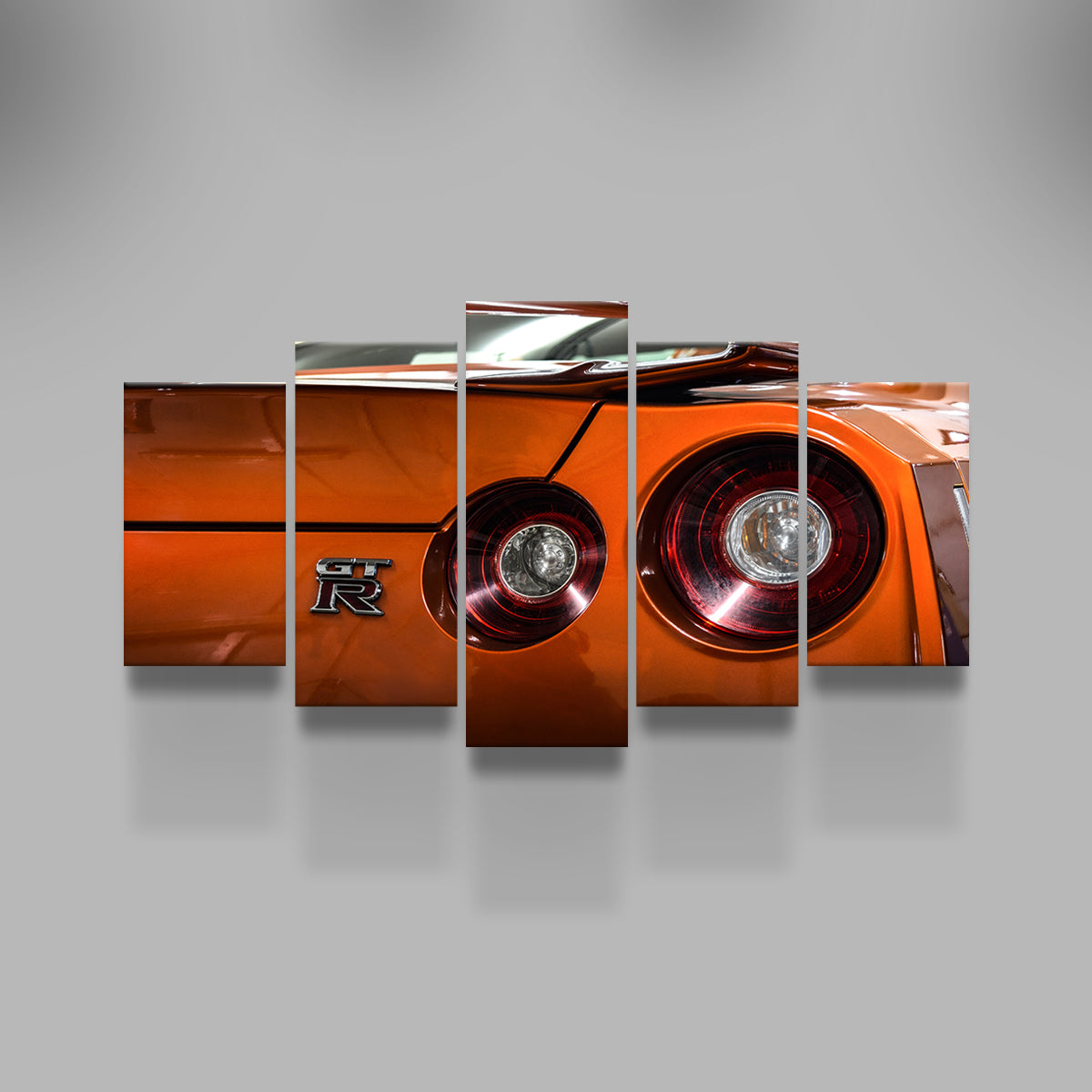 Stunning Orange Nissan GTR 3 Wall Art for Car Enthusiasts
