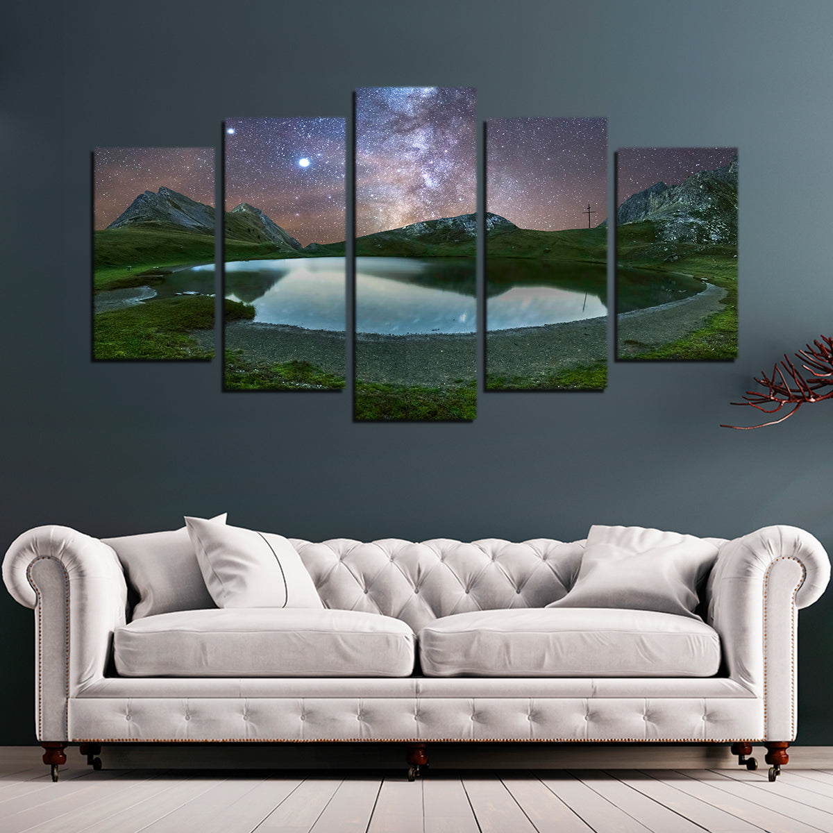 Exquisite Starry Lake de France Wall Art by Jeff Graphy
