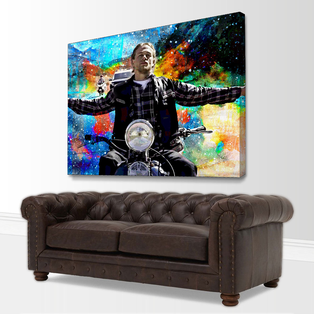 Stunning Jax Teller Wall Art - Museum-Quality Canvas on Sustainable Pine Frames