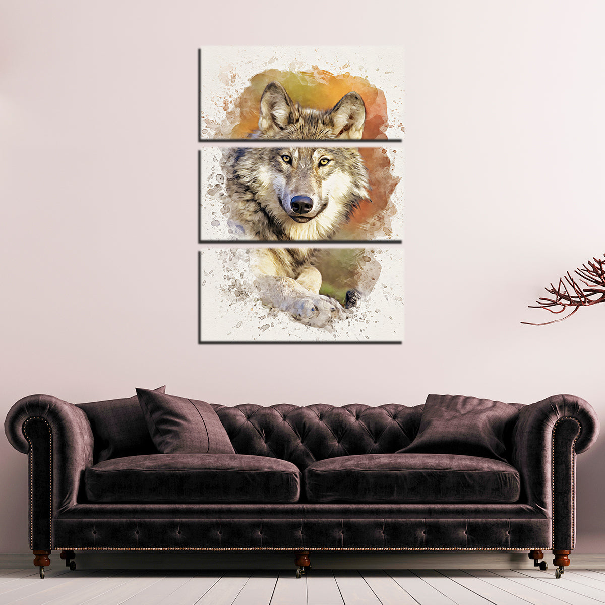 Stunning Gray Wolf 3 Wall Art by Denise Dundon
