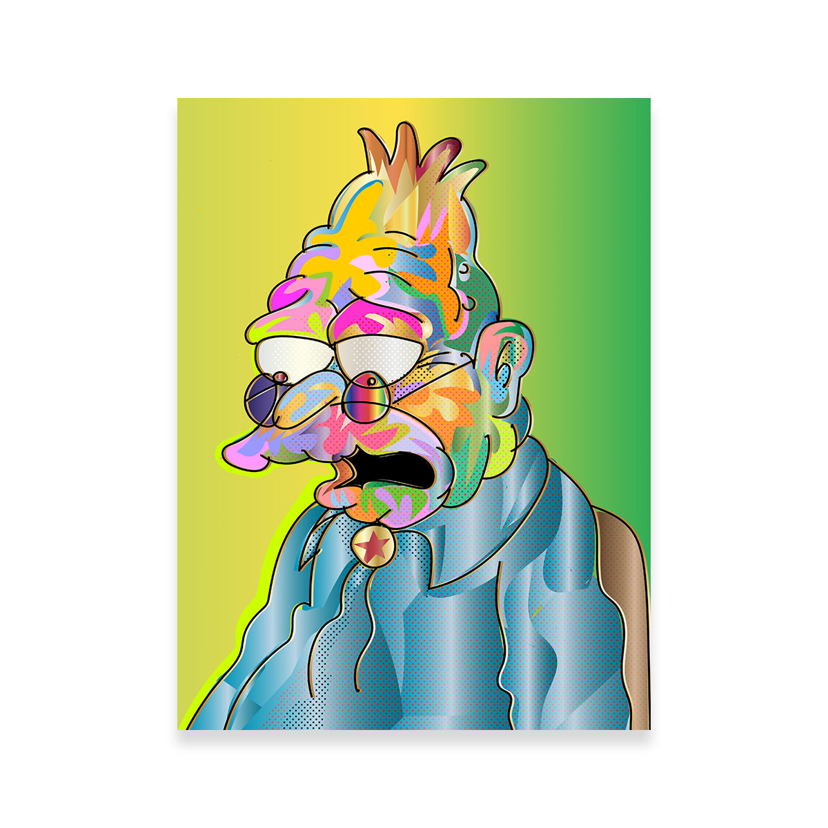 Eye - Catching Abe Simpson Wall Art for Your Home