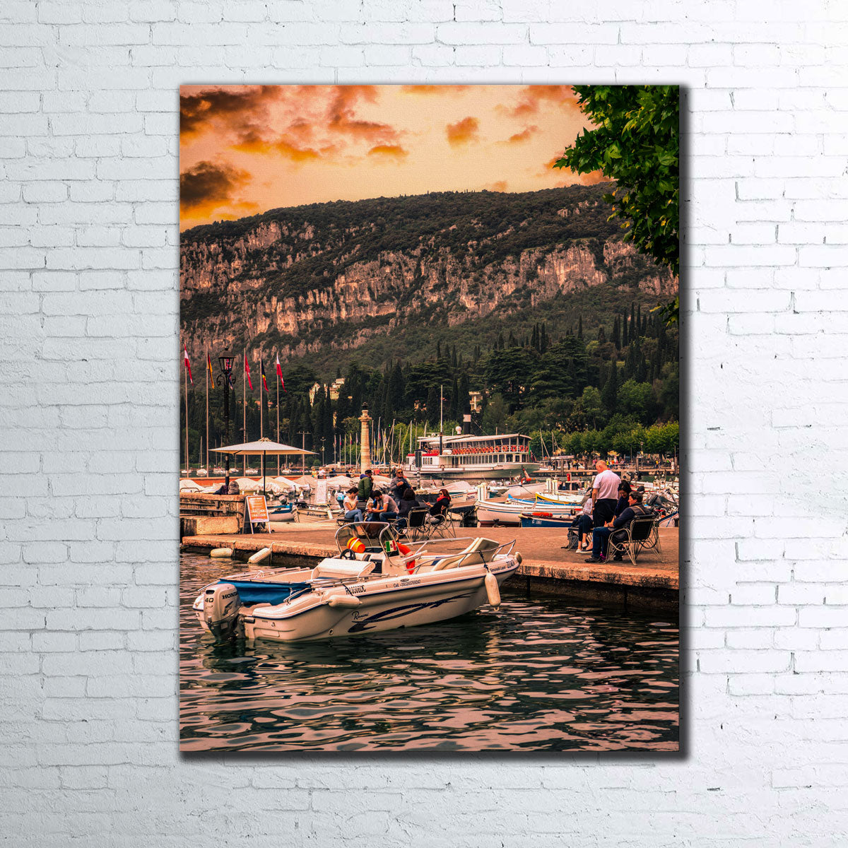Breathtaking Garda at Sunset Wall Art by Stefano Baltieri