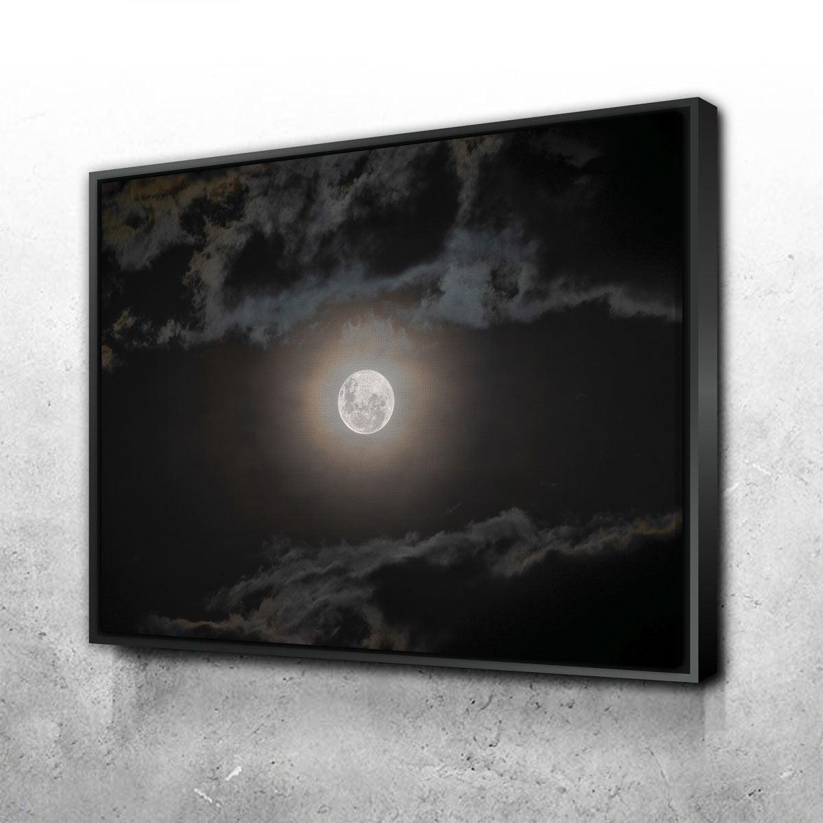 Stunning Full Moon on a Cloudy Night Wall Art by Sofia Leite Fonseca