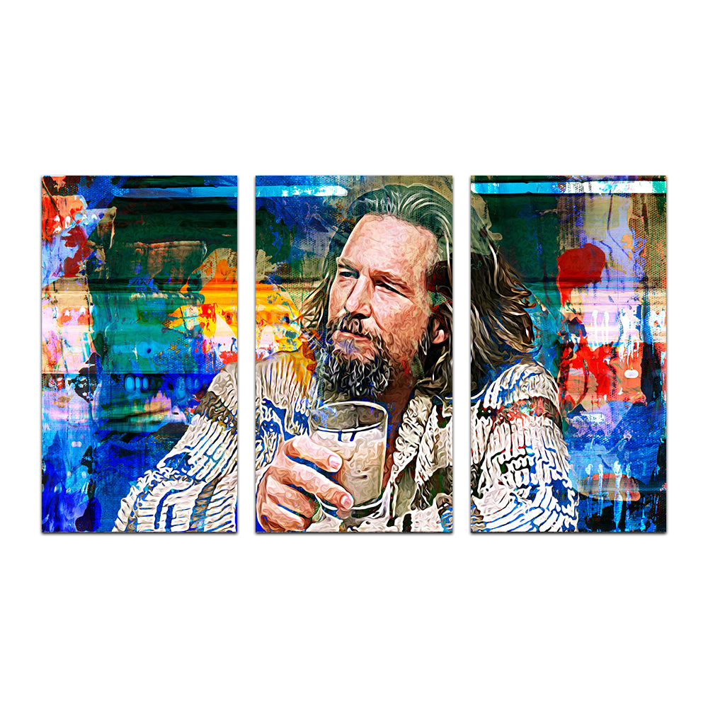 The Dude Vintage Blue Wall Art - Stunning Kiln - Dried Pine Framed Canvas