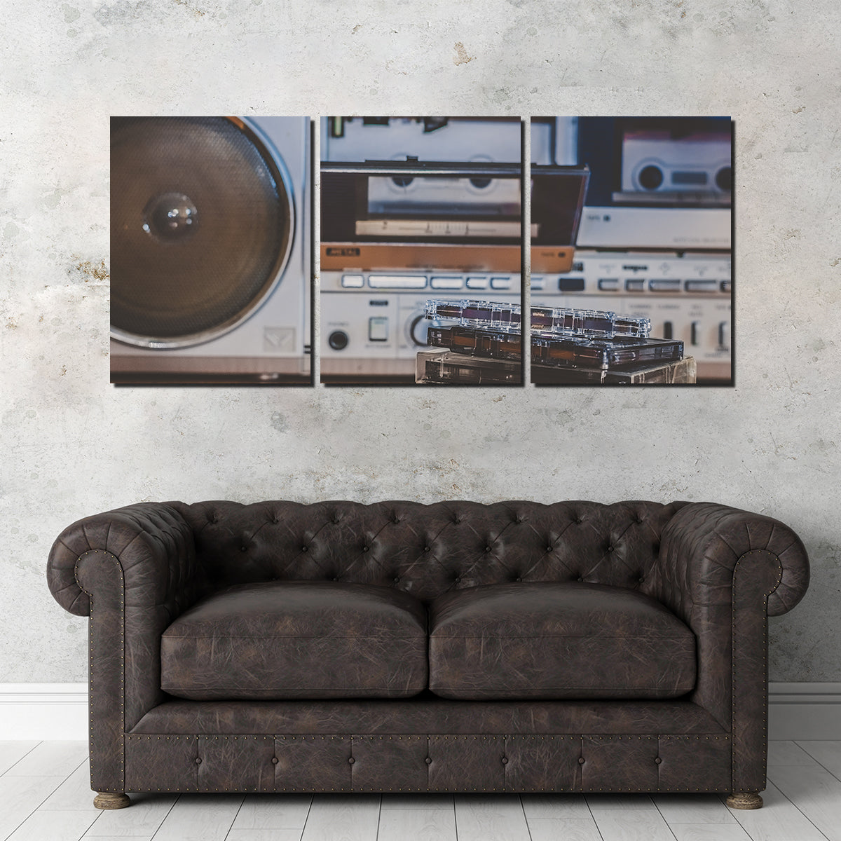 High - quality Boombox and Cassettes Set
