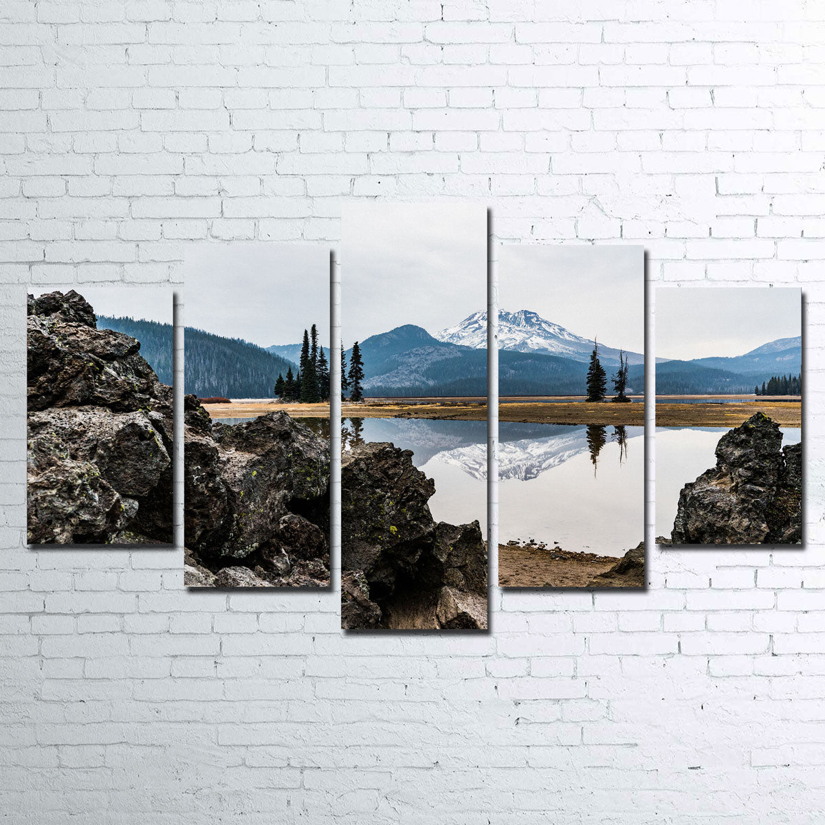 Breathtaking South Sister Mountain - Sparks Lake Wall Art for Your Home Decor