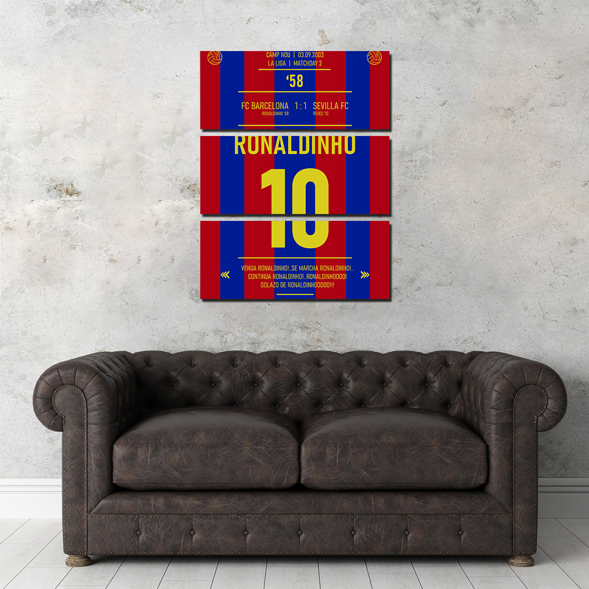 Ronaldinho - Premium Hand - Built Canvas Print