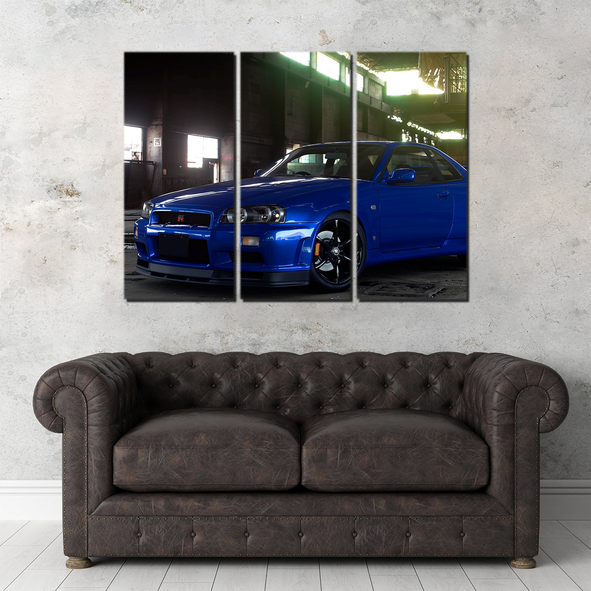 Stunning R34 Warehouse Wall Art by Vynton