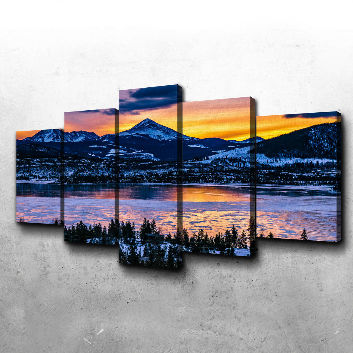 Stunning Frozen Lake Wall Art for Your Home Decor