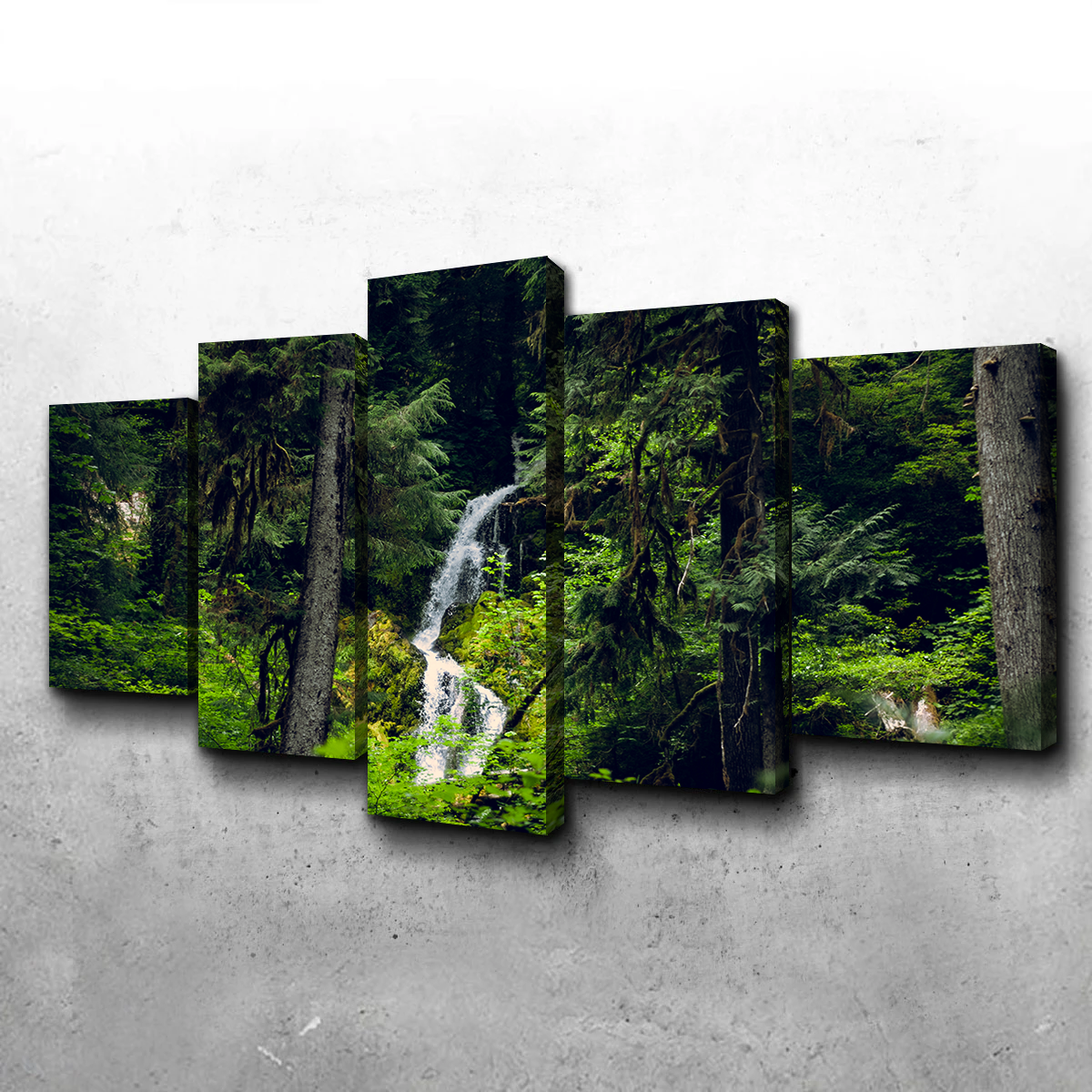 Exquisite Rainforest Waterfall Wall Art by Kyle Sherry