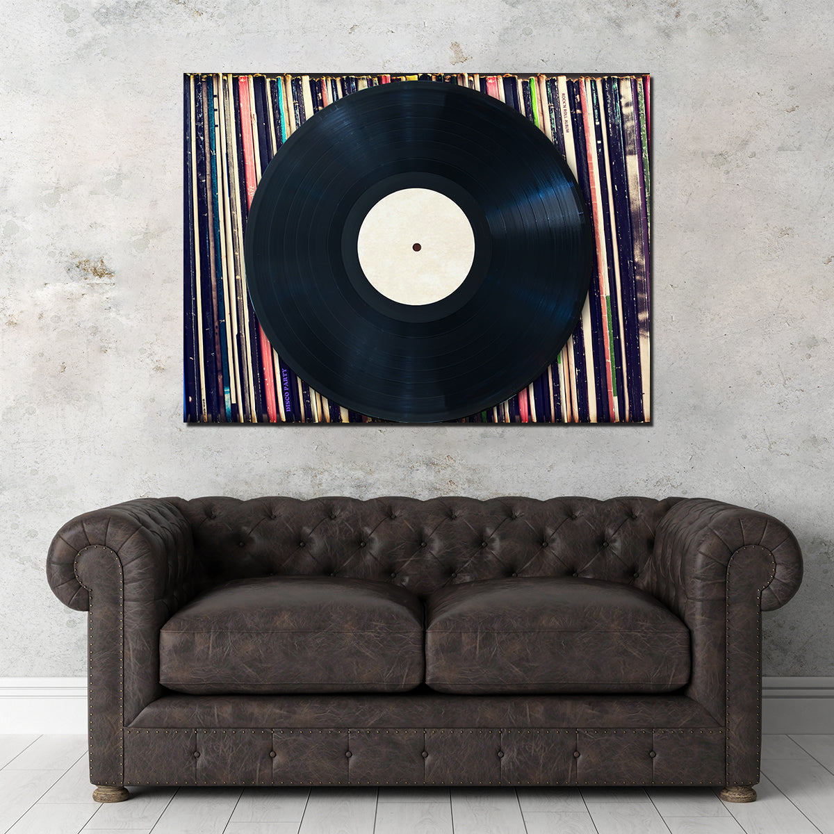 Premium Record Wall - Handmade Canvas Artwork